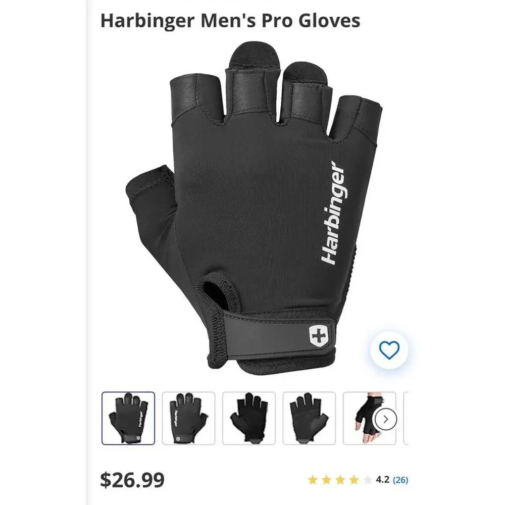 Harbinger Men's Pro Gloves - Picture 1 of 3